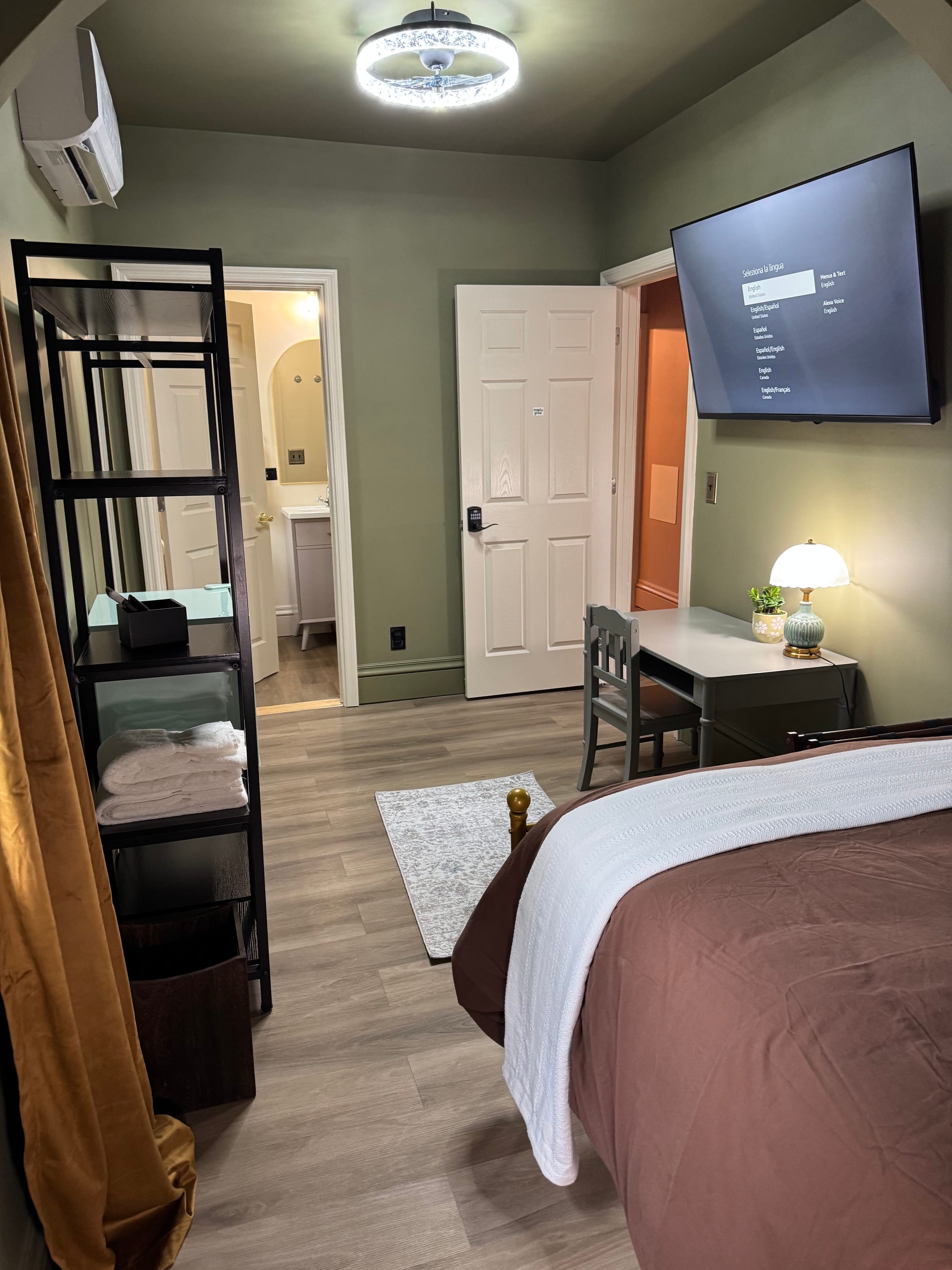 Maple Grove room in the Blue Ridge Abbey Carriage House